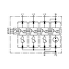 Túlfeszültség-korlátozó DEHNguard C T2 TN-S TT 230V/AC 40kA 4M DG M TT 275 FM DEHN