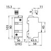 Túlfeszültség-korlátozó DEHNguard C T2 TNC TN-S TN-C-S IT TN 830V/AC 30kA DG 1000 FM DEHN