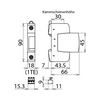 Túlfeszültség-korlátozó DEHNguard C T2 TNC TN-S TN-C-S TT TN 60V/AC 40kA 1M DG S 75 FM DEHN