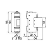 Túlfeszültség-korlátozó DEHNGuard DC 1P T2 DC 48V/DC 1,5M DG SE DC 60 DEHN