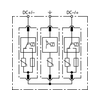 Túlfeszültség-korlátozó DEHNguard szolár C T2 DC 1000V/PV-DC 25kA 3M DG M YPV SCI 1000 DEHN