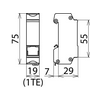 Túlfeszültség-korlátozó DEHNpatch 2 RJ45 aljzattal 48.0V/DC 1A 10kA DPA M CLD RJ45B 48 DEHN