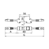 Túlfeszültség-korlátozó DEHNpatch patchkábellel és Stewart csatlakozóval  DPA M CAT6 RJ45S 48 DEH