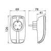 Túlfeszültség-korlátozó DEHNprotector kombinált 230V/AC 5kA adapter DPRO 230 LAN100 DEHN