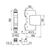 Túlfeszültség-korlátozó DEHNrail ipari elektronikához távjelző 2P 24V/AC DR M 2P 30 FM DEHN