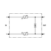 Túlfeszültség-korlátozó DEHNrapid dugaszoló modul 180.0V/DC 0.1A 10kA DRL PD 180 DEHN