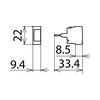 Túlfeszültség-korlátozó DEHNrapid dugaszoló modul 180.0V/DC 0.1A 10kA DRL PD 180 DEHN