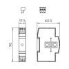 Túlfeszültség-levezető 3P 230V/AC 20A 2.5kA(L-N) 7kA(L+N-PE) VF230-AC-FS OBO-BETTERMANN