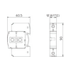 Túlfeszültség-levezető betét 1P C T2 40kA 1M V20-C 1-280 OBO-BETTERMANN