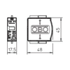 Túlfeszültség-levezető betét C 1P T2 500V/AC 40kA 1M V20-C 0-500PV OBO-BETTERMANN