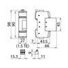 Túlfeszültség-korlátozó DEHNguard SE 1P T2 DC 220V/DC 1,5M DG SE DC 242 FM DEHN