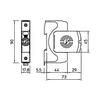 Túlfeszültség-levezető kombi 1P T1+T2 TNC TN-S TN-C-S TN 230V/AC 350V/DC V50-1-280 OBO-BETTERMANN