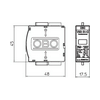 Túlfeszültség-levezetőbetét kombi 1P T1+T2 230V/AC 1M V50-B+C 0-280 OBO-BETTERMANN