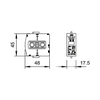 Túlfeszültség-levezetőbetét kombi 1P T1+T2 230V/AC 7kA-imp(10/350) V25-B+C 0-280 OBO-BETTERMANN