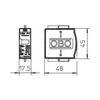 Túlfeszültség-levezetőbetét kombi 1P T1+T2 DC V50-B+C 0-300PV OBO-BETTERMANN