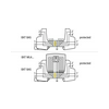 Túlfeszültség-leveztő foglalat BLITZDUCTOR XT/XTU-hoz 4P információtechnika BXT BAS DEHN