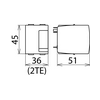 Túlfeszültségvédelmi modul DEHNrail M-hez 4P 230V/AC 25A DR MOD 4P 255 DEHN