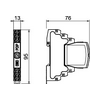 Túlfeszültségvédő kombi 2P adatvezetékhez T1+T2/D1+C2 közvetett földelés  PDP-2-24-I OBO-BETTERMANN