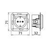 Túlfeszvédett 162 dugalj NSM-Protector C T3 2P 230V/AC 3kA(L-N) 5kA(L+N-PE) NSM PRO TW DEHN