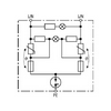 Túlfeszültségvédő dugaszoló adapter NSM-Protector T3 1P 230V/AC 16A NSM PRO EW DEHN