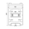 Túlfeszültségvédő készülékdoboz falonkívüli dmax. 165mm x 255mm 115mm IGA 6 IP54 DEHN