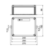 Tűzálló kötődoboz falonkívüli műanyag 173mm x 225mm-hossz 86mm IP66 T250E 0VA OBO-BETTERMANN