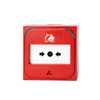 Tűzvédelmi kézi jelzésadó falonkívüli címezhető analóg tűzriasztó (piros) műanyag piros IP41 UTCF