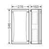 Üres szekrény ajtóval műanyag 540mmx 270mmx 163mm IP65 átlátszófedlél FP 0311 Hensel