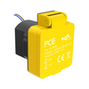 USB-töltődugalj csapófedeles dupla IP54 2-ki 4200mA-max. 5V beépített sárga PCE