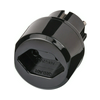Utazó adapter CH(J)->EURO(C) fekete 11-10A 250V LECTRA