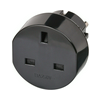 Utazó adapter DIN(F)->GB(G) fekete 13A 250V LECTRA