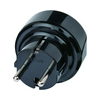 Utazó adapter DIN(F)->GB(G) fekete 13A 250V LECTRA