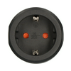 Utazó adapter DIN(F)->I(CN) kína, Ausztrália fekete 10A 250V LECTRA