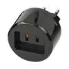 Utazó adapter EURO(C)>US(A) (V/Hz-átalakító nélkül!) fekete 2,5A 250V LECTRA