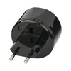 Utazó adapter EURO(C)>US(A) (V/Hz-átalakító nélkül!) fekete 2,5A 250V LECTRA