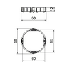Vakolatkiegyenlítő gyűrű 12mm 68mm-átmérő kerek ZU 12-PR OBO-BETTERMANN