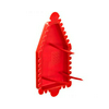 Vakolófedél falilámpa-csatakozó dobozhoz téglalap csavaros piros műanyag 32mmx 60mm KAISER