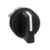 Választókapcsoló fej fém d22 rövid forgatókaros 3-állású reteszelt fekete Harmony XB4 Schneider