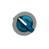 Választókapcsoló fej fém d22 világító 2-állású kék kerek kék-búra Harmony XB4 Schneider
