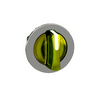 Választókapcsoló fej fém d22 világító 3-állású sárga kerek sárga-búra Harmony XB4 Schneider
