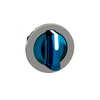 Választókapcsoló fej fém d22 világító 3-állású visszaugró kék kerek Harmony XB4 Schneider