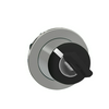 Választókapcsoló fej fém d30 Ronis455 kulcsos 2-állású fekete kerek Harmony XB4 Schneider