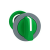 Választókapcsoló fej műanyag d30 3-állású visszaugró zöld kerek Harmony XB5 Schneider