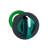 Választókapcsoló fej műanyag d30 világító 3-állású reteszelt zöld kerek Harmony XB5 Schneider