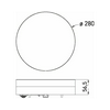 Védett ufo LED SMART-R White 18W CCT kerek 2070/2650lm IP44