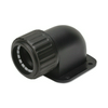 Védőcső csatlakozóív 90°-os fekete IP54 UV-álló peremes 20mm-átmérő kezeletlen SFL 20 Dietzel