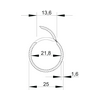 Védőcső nyitható M25 2m IP44 PVC fehér Quick-Pipe 2953 M25 RW OBO-BETTERMANN
