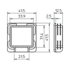 Védősapka MS4141 EK sínhez műanyag végzáró sapka 12.5mm C-profil-hoz MS4141 EK OBO-BETTERMANN