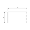 Végzáró balos/jobbos 80mm x 210mm x kezeletlen műanyag fényesfehér WDK HE80210RW OBO-BETTERMANN