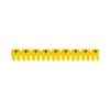 Vezeték- és sorkapocsjelölő (+) 0,5-1,5mm2 füzet műanyag sárga bepattintó CAB3 LEGRAND